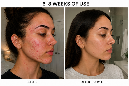 Scarring fades, pores tighten